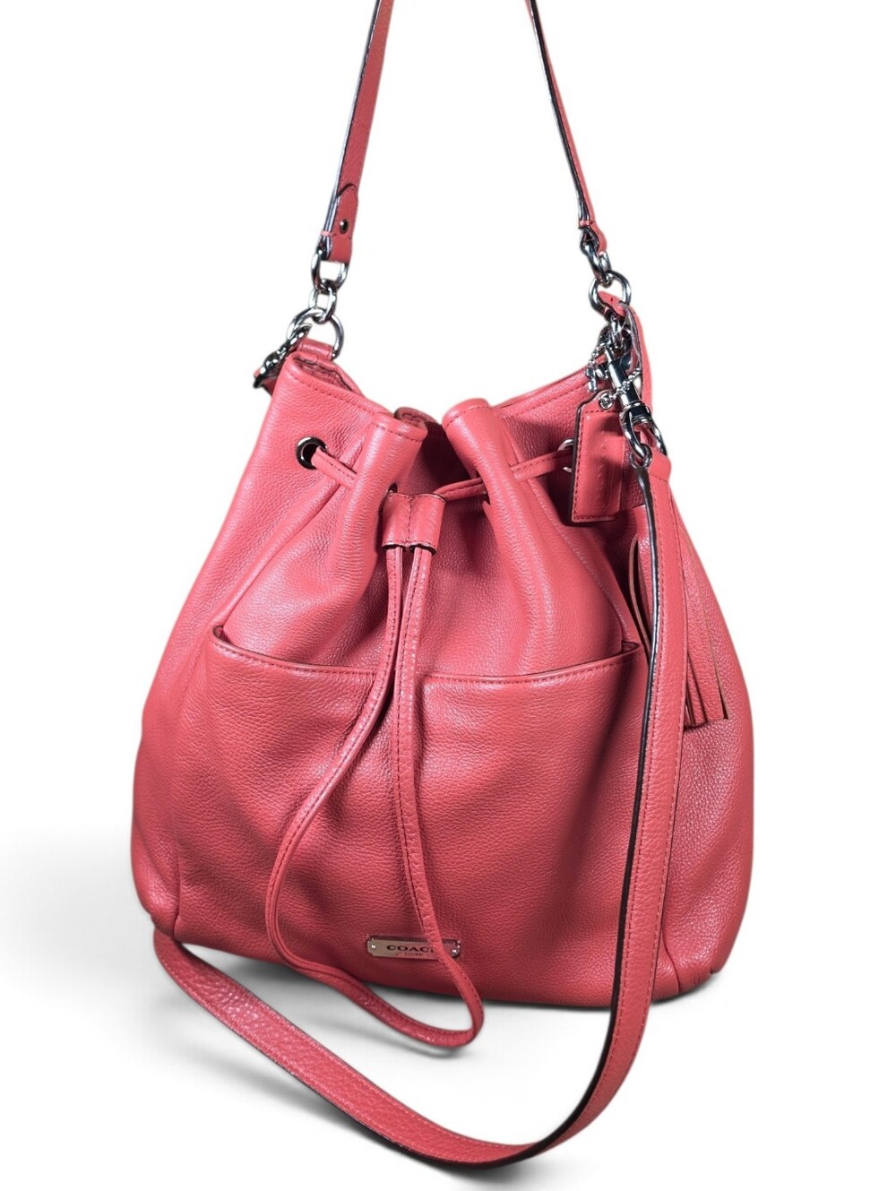 Coach Avery Leather Drawstring Bucket Bag w/ Tassel (Retail $358) - Picture 8 of 16